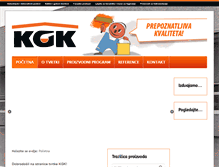 Tablet Screenshot of kgk.hr